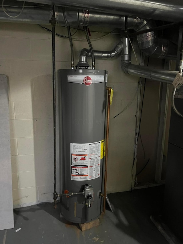 utilities featuring water heater