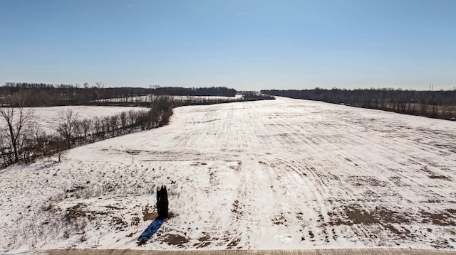 exterior space featuring a rural view