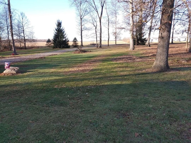 surrounding community with a rural view and a lawn