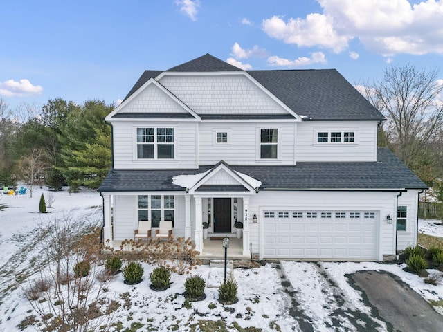 view of front of house featuring a garage