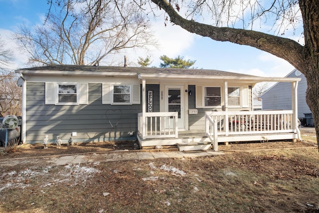 view of bungalow-style home