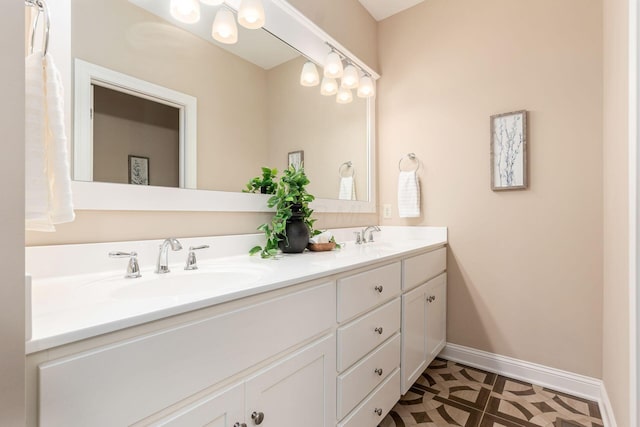 bathroom with vanity