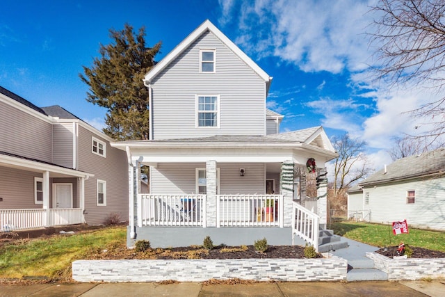 view of front facade with a porch