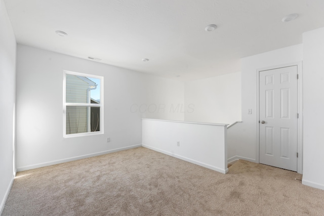 view of carpeted empty room