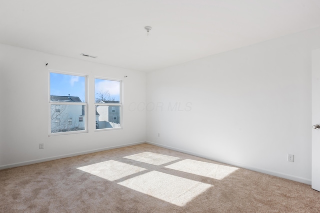 view of carpeted empty room