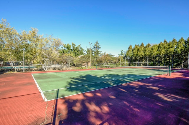 view of sport court