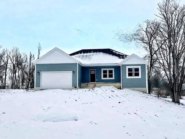 ranch-style house with a garage