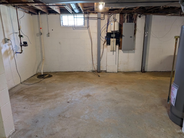 13783 Wayside Dr NW, Pickerington, OH 43147 - basement with electric panel and water heater
