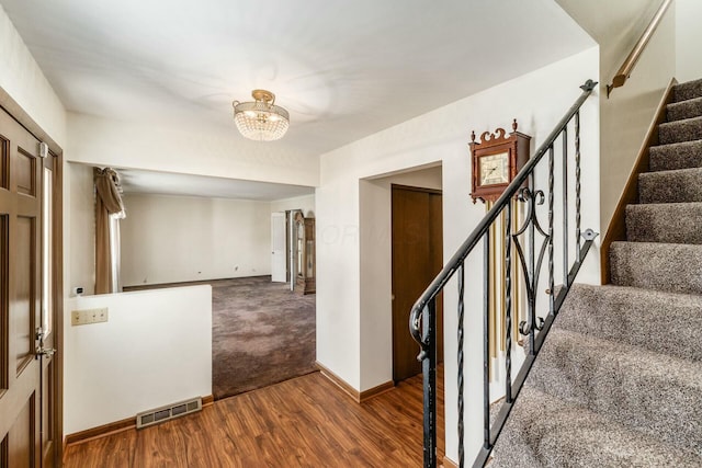 interior space featuring hardwood / wood-style floors