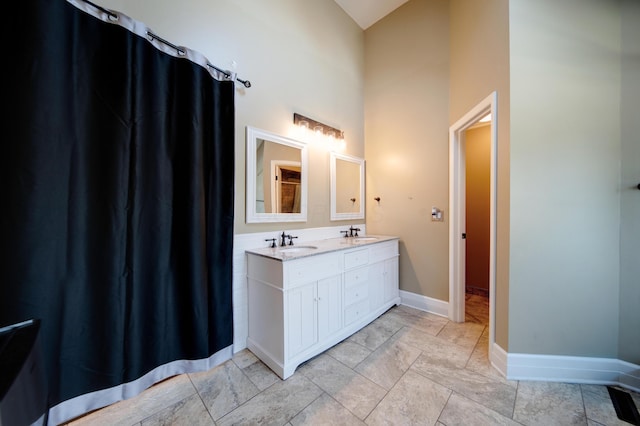 bathroom featuring vanity