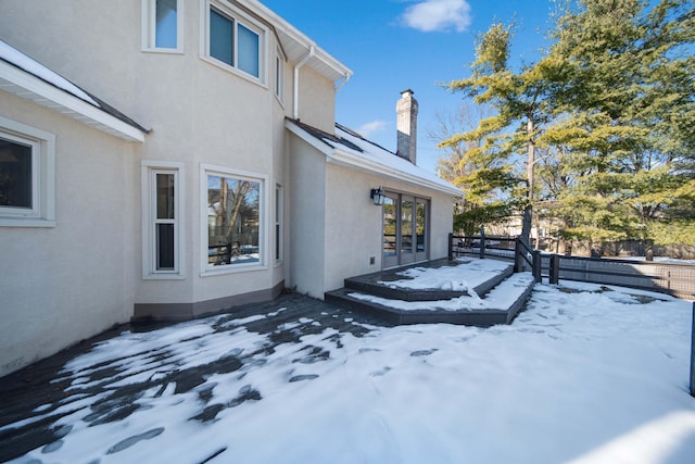 view of snowy yard