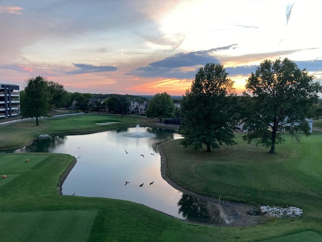 view of property's community with a water view