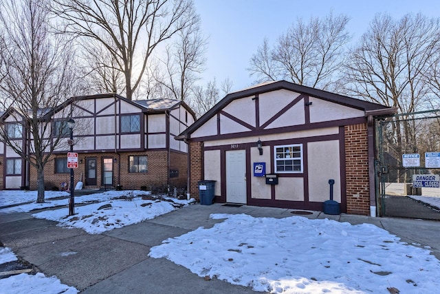 view of tudor home