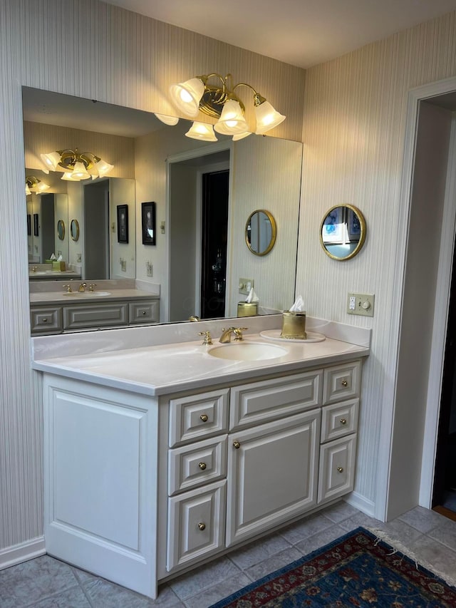 bathroom featuring vanity