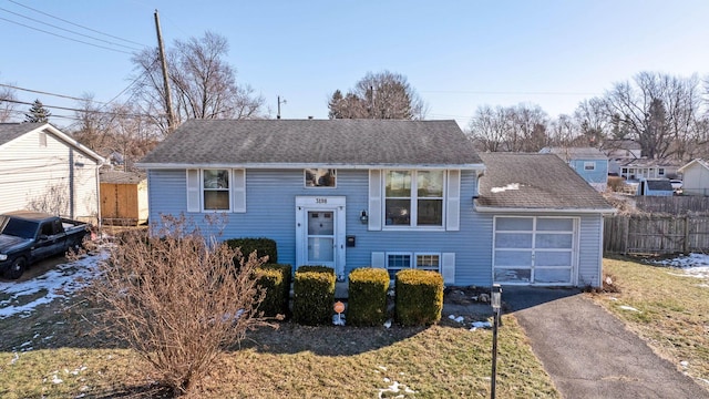 view of front of home