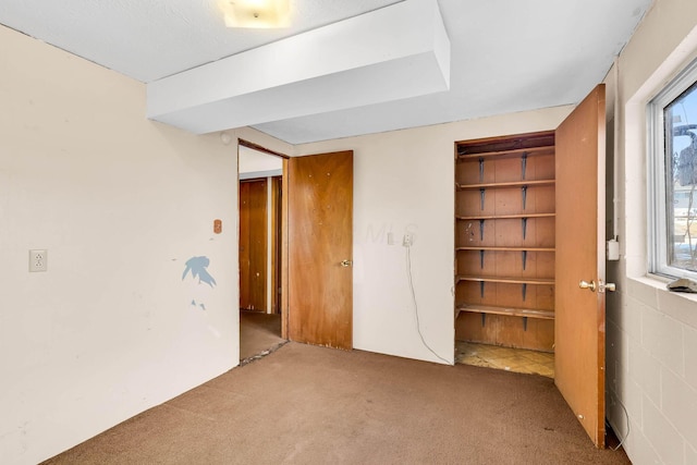 unfurnished bedroom featuring carpet floors