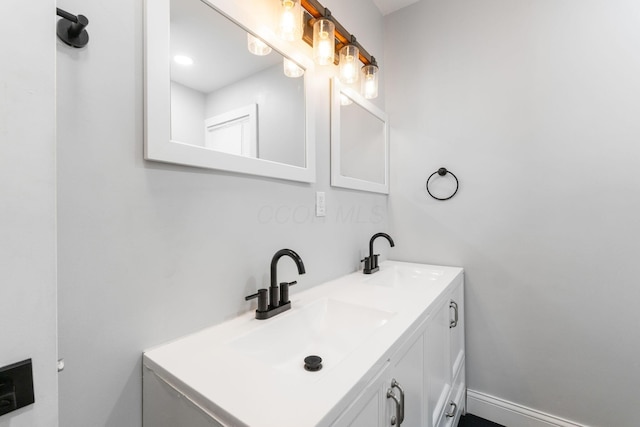 bathroom with vanity