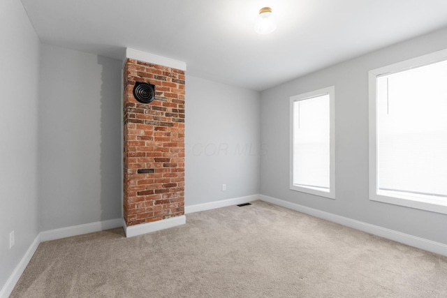 view of carpeted empty room