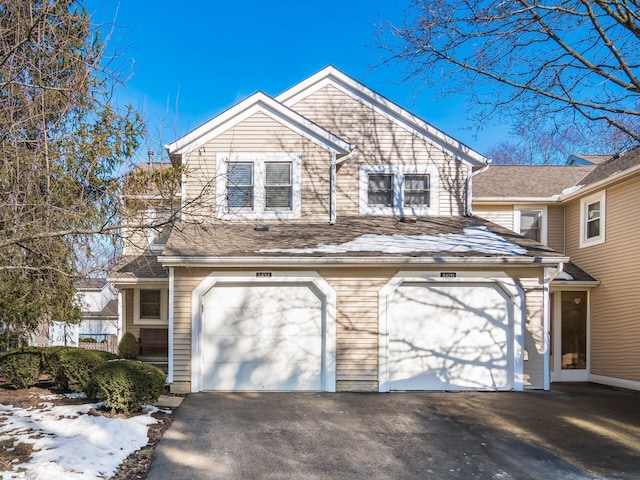 view of front of house featuring a garage