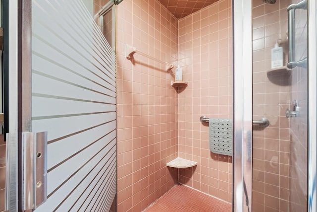 bathroom with walk in shower