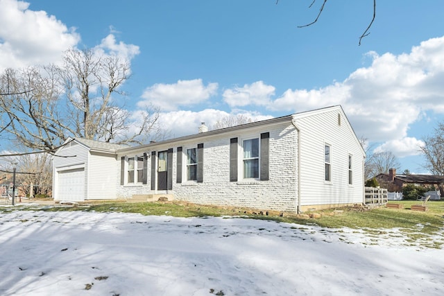 ranch-style house with a garage