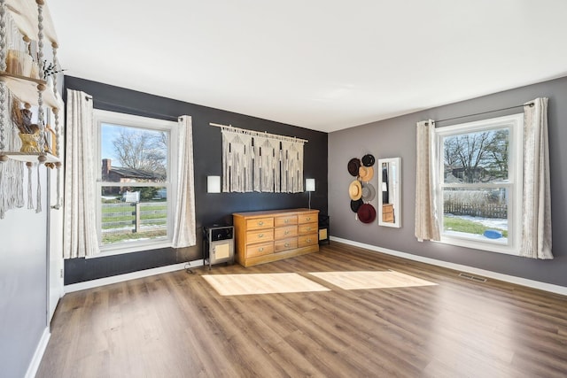 interior space featuring dark hardwood / wood-style flooring