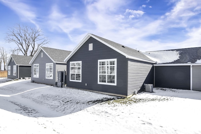 view of front of property featuring central AC unit