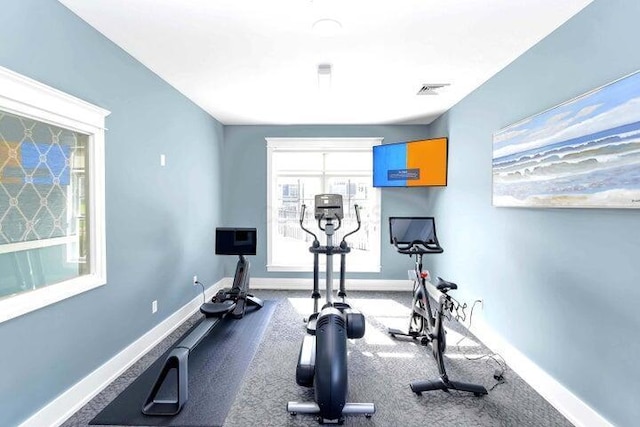 view of workout room