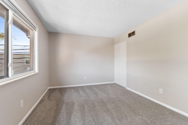 spare room featuring carpet flooring