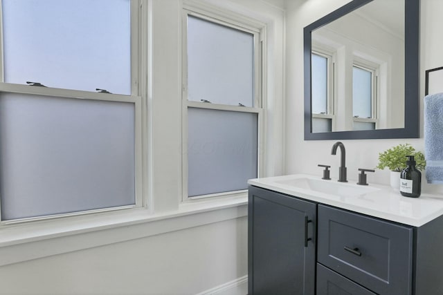 bathroom featuring vanity