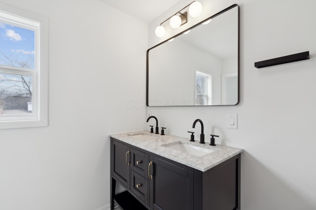 bathroom featuring vanity