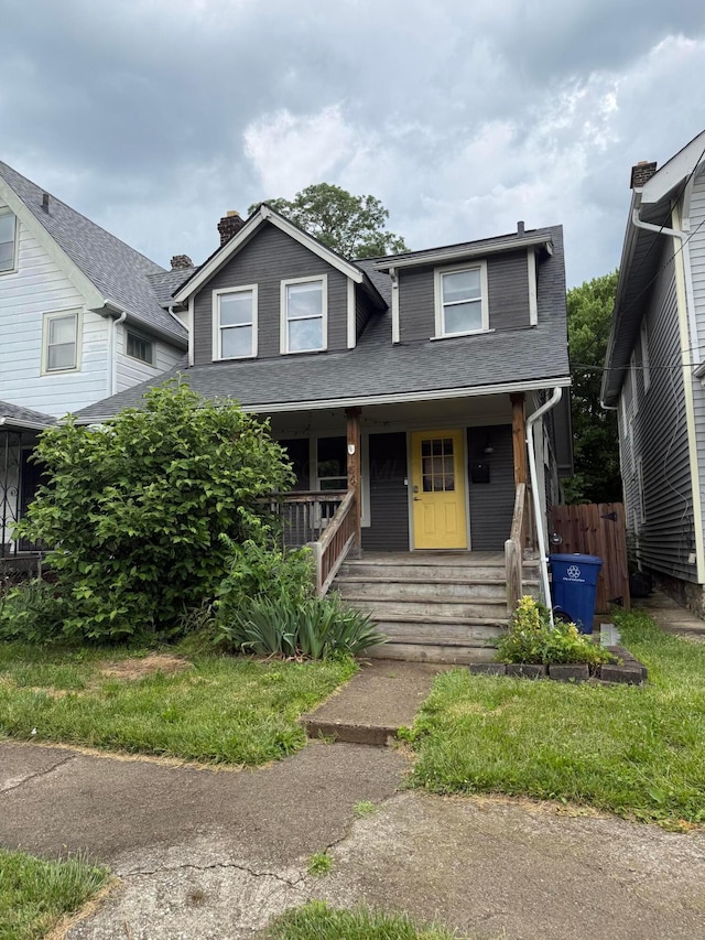 156 Winner Ave, Columbus, OH 43203 - view of front of house with covered porch and a shingled roof