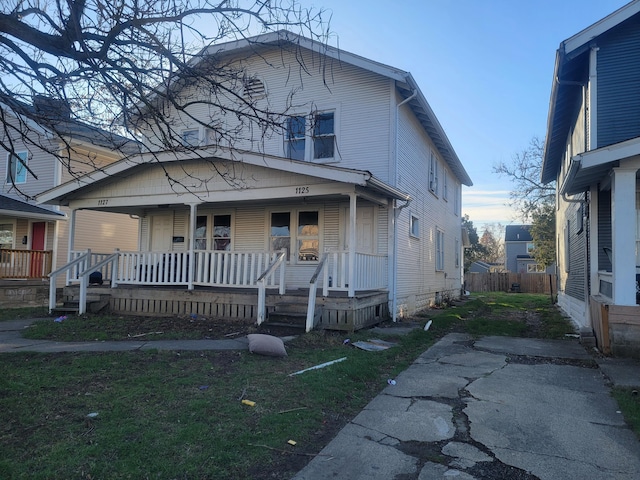 bungalow with covered porch