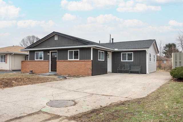 view of ranch-style house