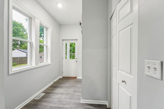 392 Morrison Ave, Columbus, OH 43205 - hallway featuring baseboards and wood finished floors