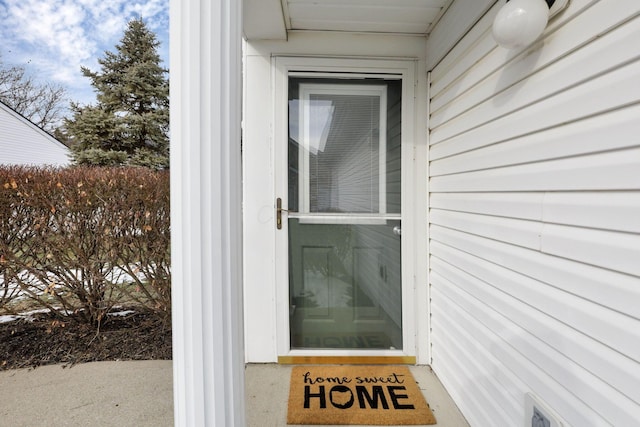 view of entrance to property