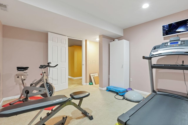 view of exercise room