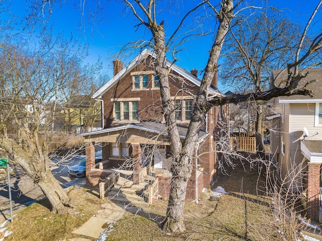 view of front of house with a porch