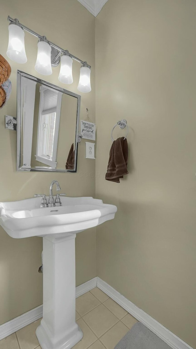 bathroom featuring tile patterned floors