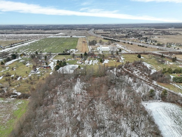 drone / aerial view featuring a rural view