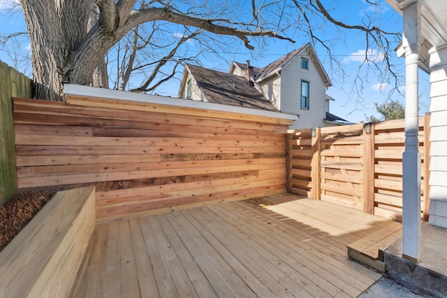 view of wooden terrace