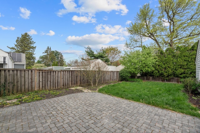 view of patio / terrace featuring a fenced backyard