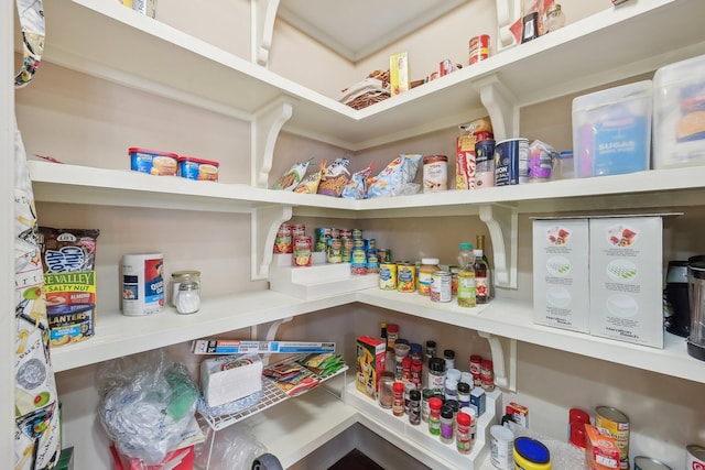 view of pantry