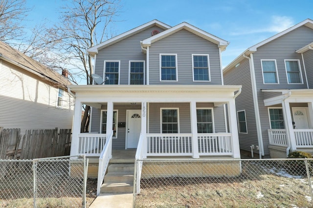 view of front of house with a porch