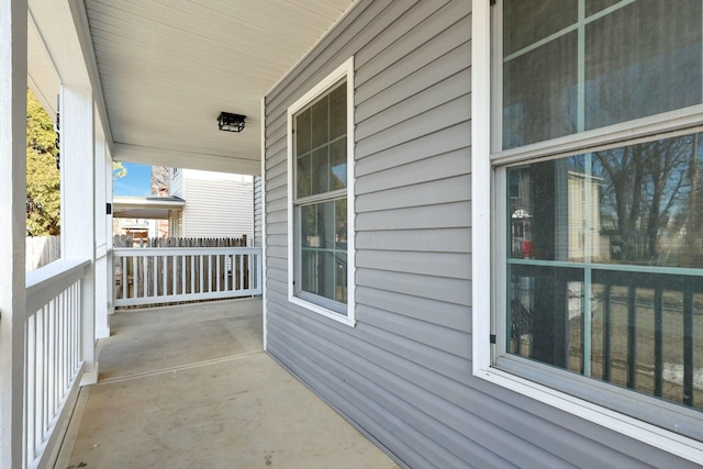 view of patio / terrace with a porch