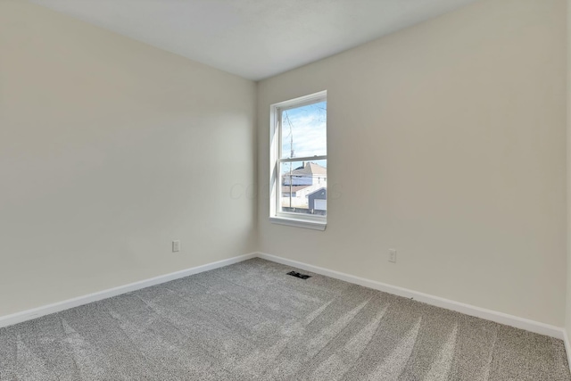 view of carpeted empty room