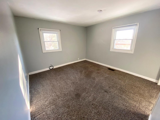 view of carpeted empty room