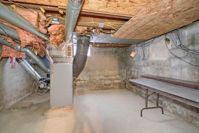 view of basement