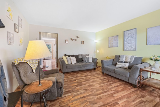 living room featuring wood finished floors