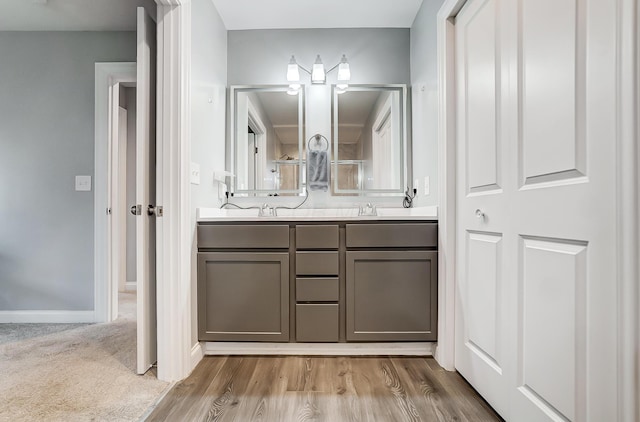 bathroom featuring vanity